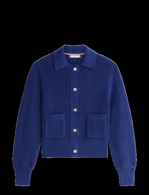 Tommy Hilfiger | Gold Btn Utility Ls Polo Cardi | XS