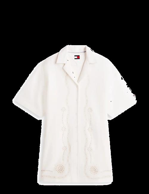 Tommy Jeans | Tjw Linnen Broderie Shirt Dress | L