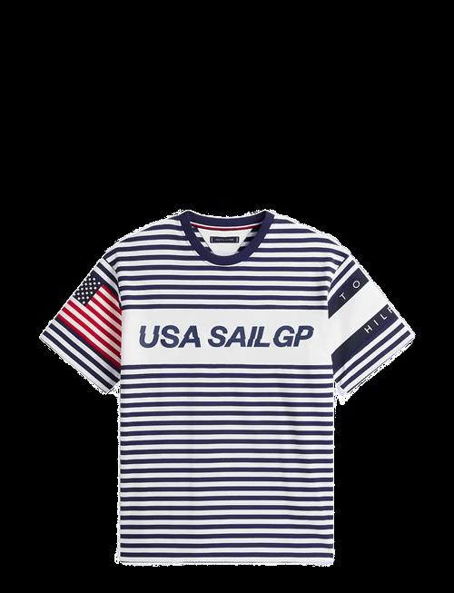 Tommy Hilfiger | Us Sailgp Marine Stripe Tee | L