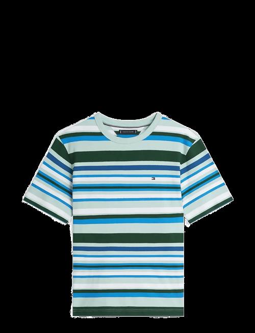 Tommy Hilfiger | Multi Stripe Crepe Tee | XL