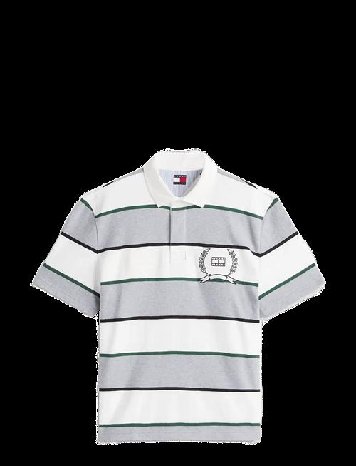 Tommy Jeans | Tjm Rlx Ss Stripe  Ss Rugby Ext | L