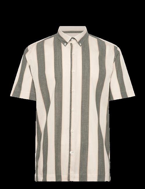 Lindbergh | Striped Linen/Cotton Shirt S/S | L