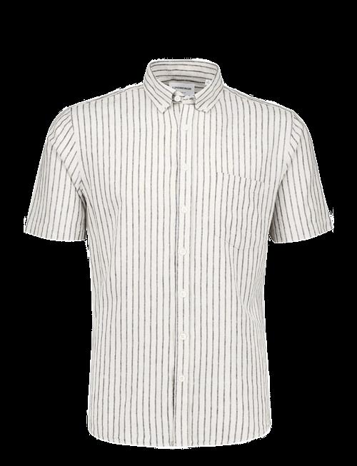 Lindbergh | Striped Cotton/Linen Shirt S/S | L