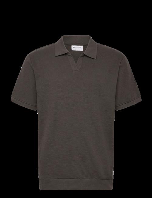 Lindbergh | Open Collar Structure Rib Polo | M