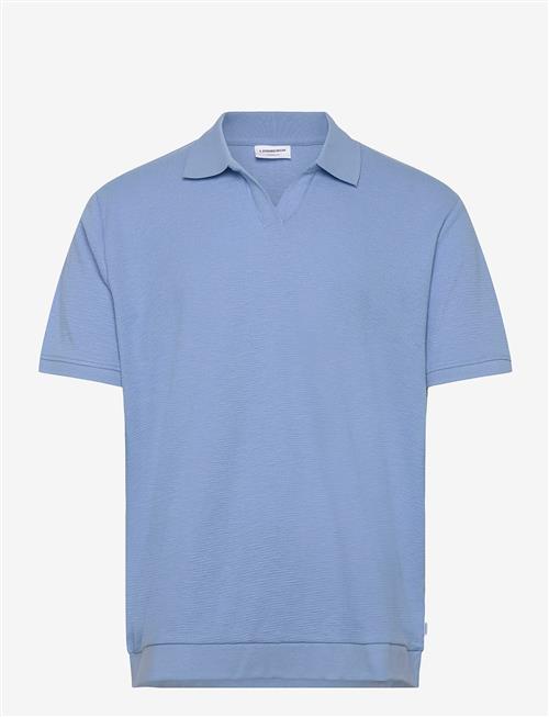 Lindbergh | Open Collar Structure Rib Polo | XL