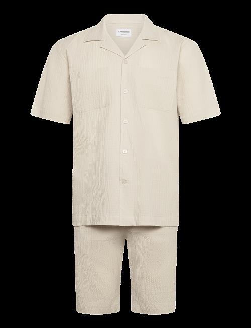Lindbergh | Seersucker Shirt S/S+Shorts | XL