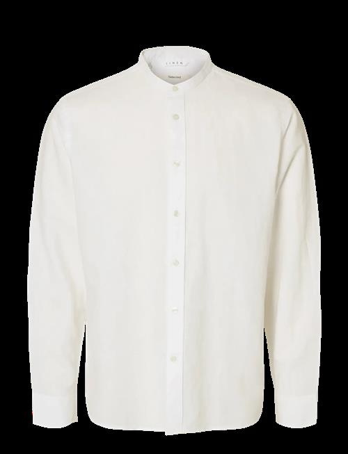 Selected | Slmregclay Linenblend Ls Shirt Band Noos | XXL