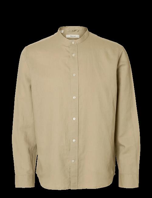 Selected | Slmregclay Linenblend Ls Shirt Band Noos | S