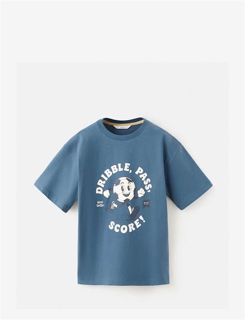 Mango | Printed Cotton-Blend T-Shirt | 140