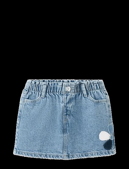 Mango | Denim Skirt With Flower Detail | 104