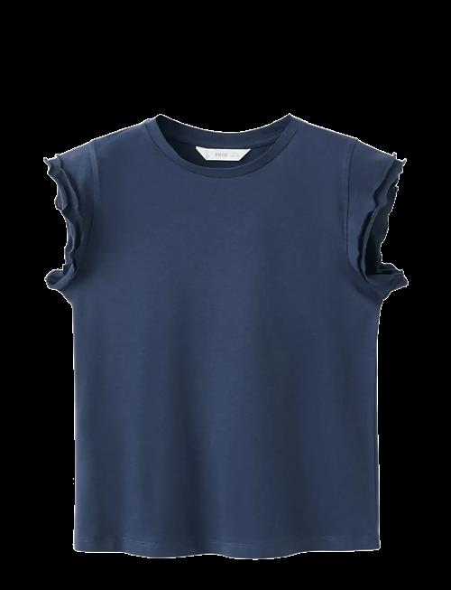 Mango | Short-Sleeved Ruffle T-Shirt | 140