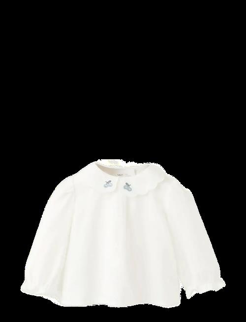 Mango | Embroidered Blouse With Scalloped Details | 62