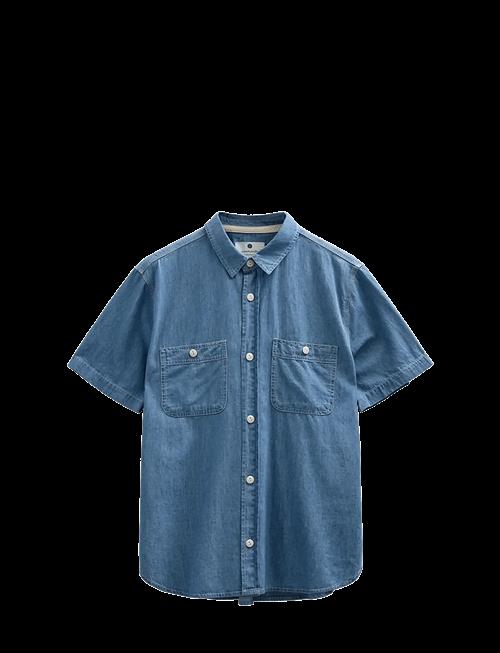 Anerkjendt | Aktheshirt Chambray Ss Shirt | S