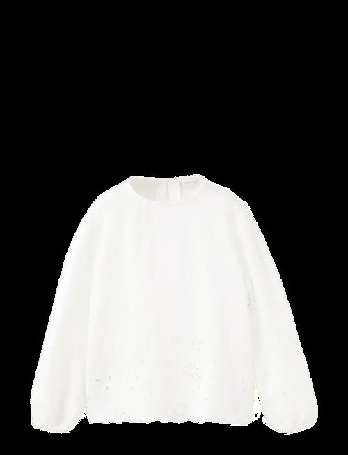 Mango | Cotton Blouse With Openwork Details | 104