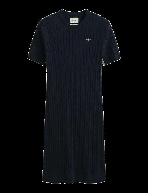 Gant | Stretch Cotton Cable Ss Dress | XS