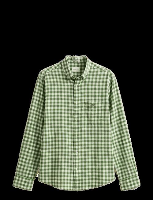 Gant | Reg Cotton Linen Gingham Shirt | M