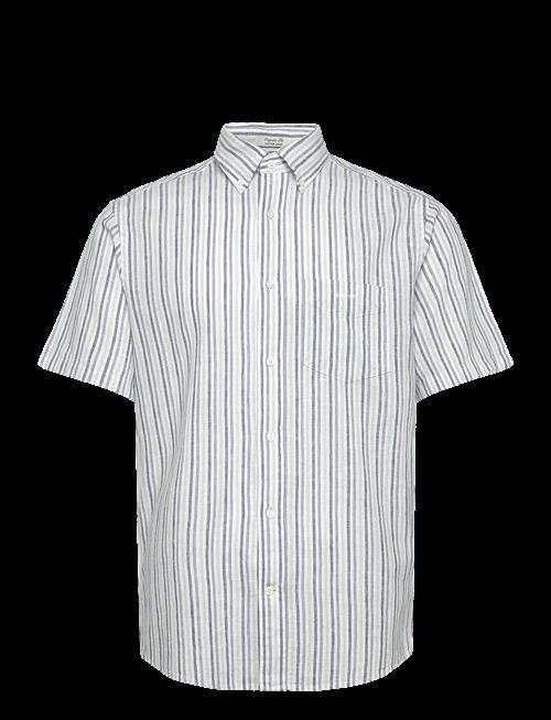 Gant | Reg Cotton Linen Stripe Ss Shirt | L