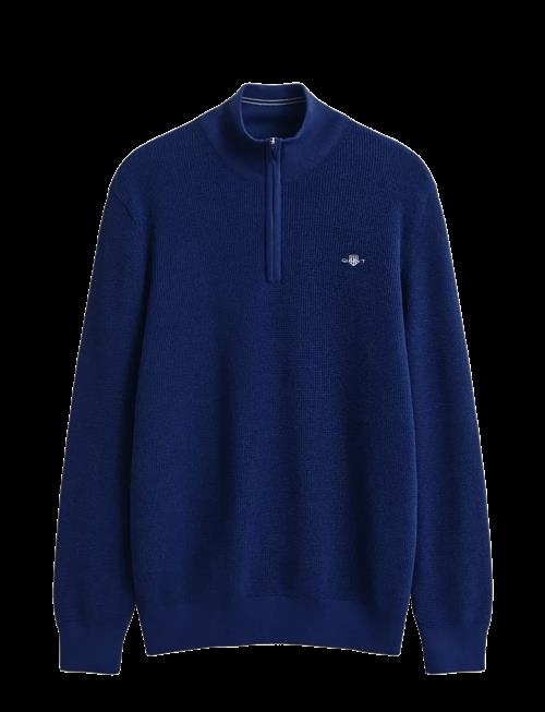 Gant | Waffle Knit Half-Zip Sweater | M