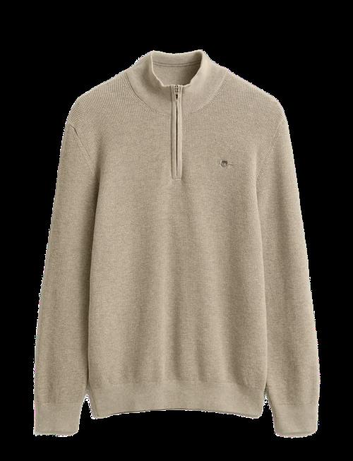 Gant | Waffle Knit Half-Zip Sweater | L