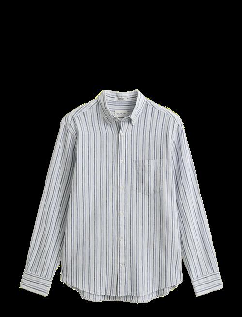 Gant | Reg Cotton Linen Stripe Shirt | M