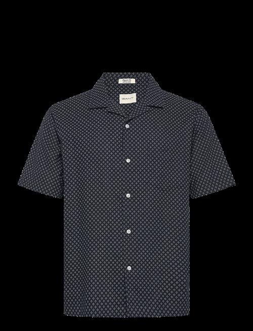 Gant | Reg Cotton Linen Print Ss Shirt | L