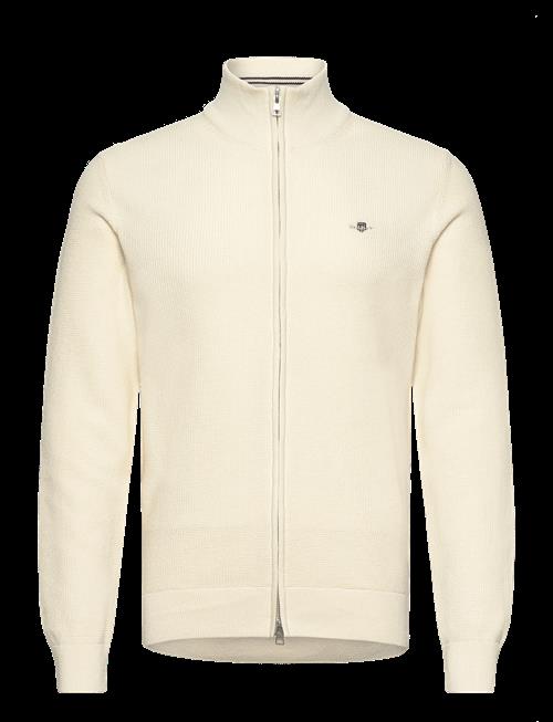 Gant | Waffle Knit Zip Cardigan | L
