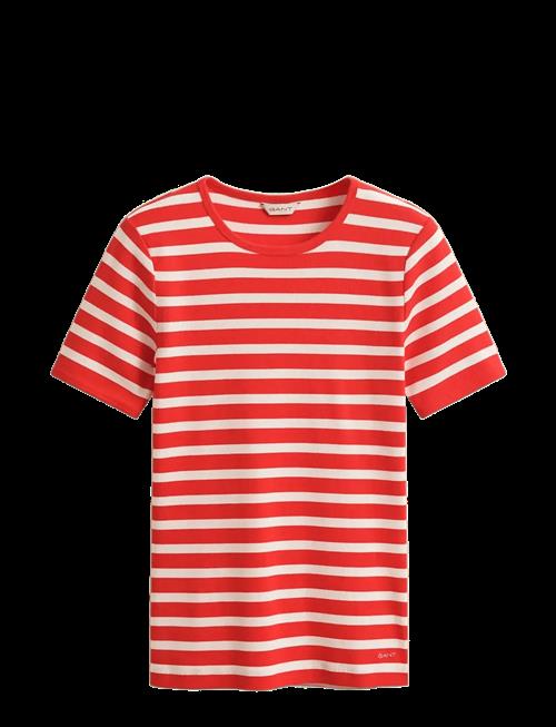 Gant | Striped Ribbed Ss T-Shirt | M