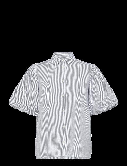 Gant | Seersucker Puff Sleeve Blouse | 36