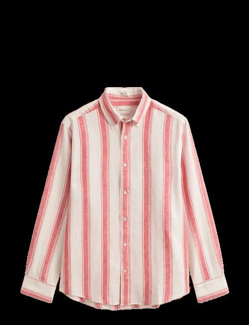 Gant | Reg Cotton Linen Stripe Shirt | L