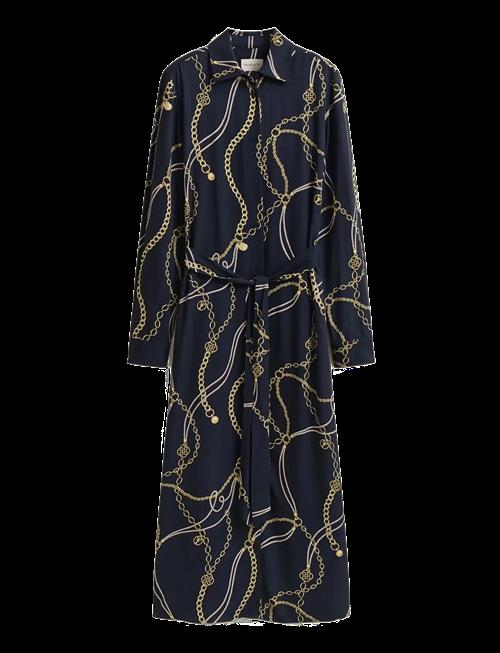 Gant | Printed Fluid Ls Shirt Dress | 36