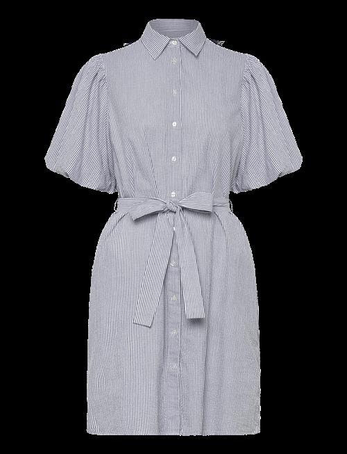 Gant | Seersucker Puff Sleeve Dress | 44