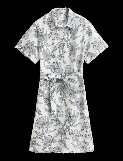 Gant | Floral Print Linen Ss Shirt Dress | 40