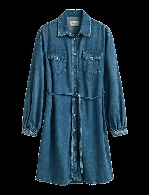 Gant | Denim Volume Sleeve Shirt Dress | 36