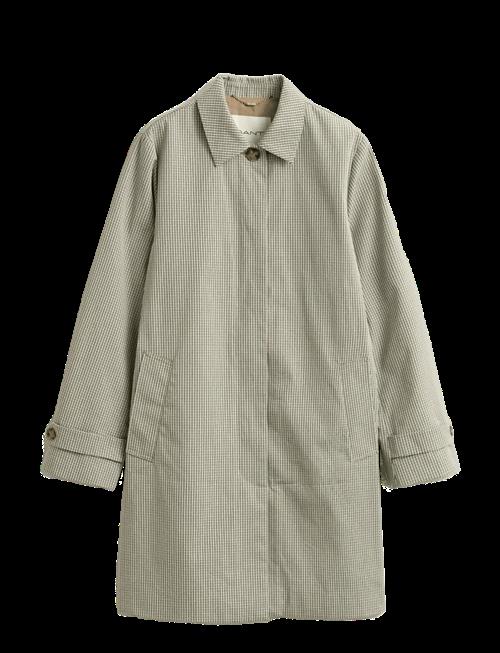 Gant | Checked Cotton Blend Car Coat | XS