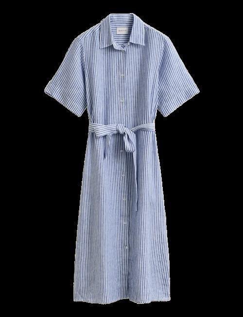 Gant | Striped Linen Ss Shirt Dress | 36
