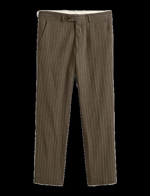 Gant | Cot / Linen Pinstripe Suit Pants | 48