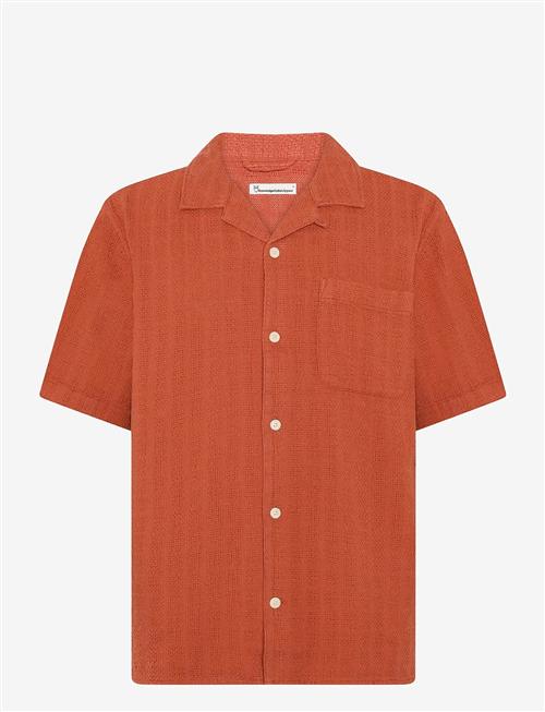 Knowledge Cotton Apparel | Structure Short Sleeve Shirt | M