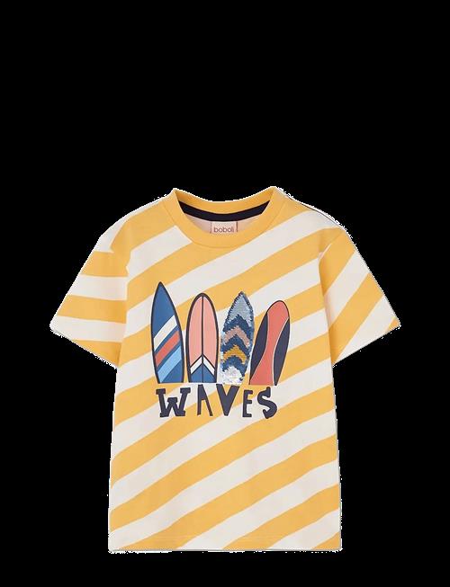 Boboli | Knit T-Shirt Striped For Boy -Bci | 110