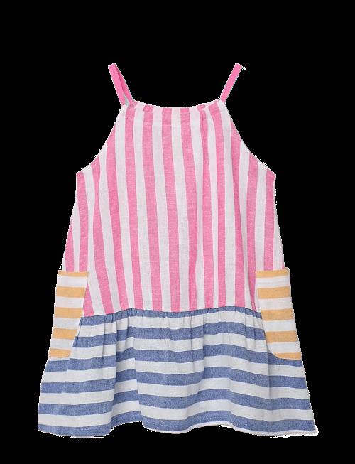 Boboli | Linen Dress Striped For Girl | 86
