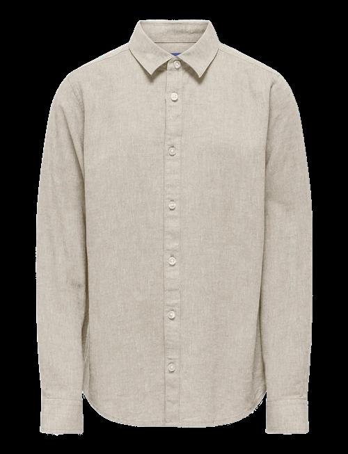 ONLY & SONS | Osjcaiden Life Ls Linen Shirt Wn Noos | 146