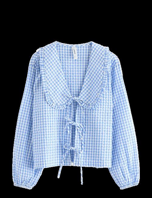 Lindex | Pyjama Shirt In Seersucker | XL