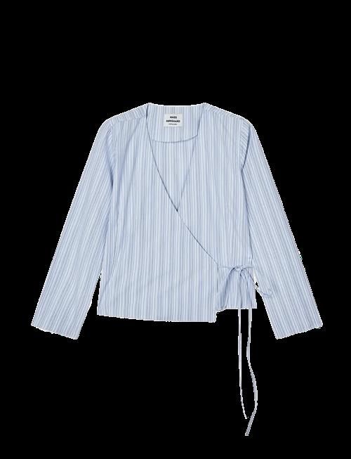 Mads Nørgaard | Mia Poplin Pam Wrap Top | 34