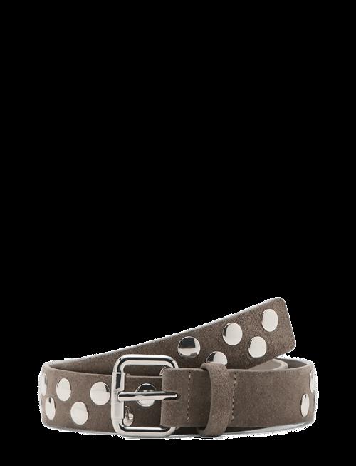 Mango | Suede Belt With Studs | M