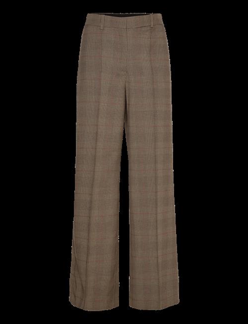 Mango | Wool-Blend Check Trousers | 36
