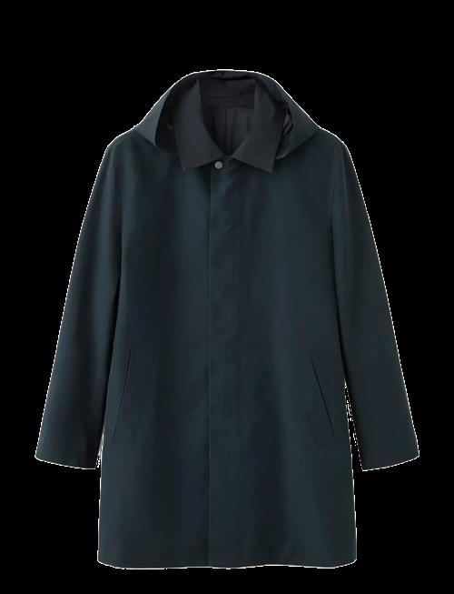 Mango | Water-Repellent Parka With Removable Hood | L