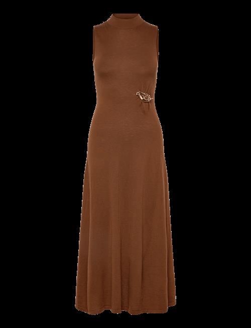 Mango | Turtleneck Knitted Dress With Brooch | L