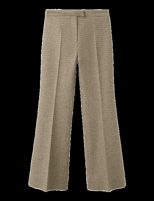 Mango | Houndstooth Wool-Blend Trousers | 40