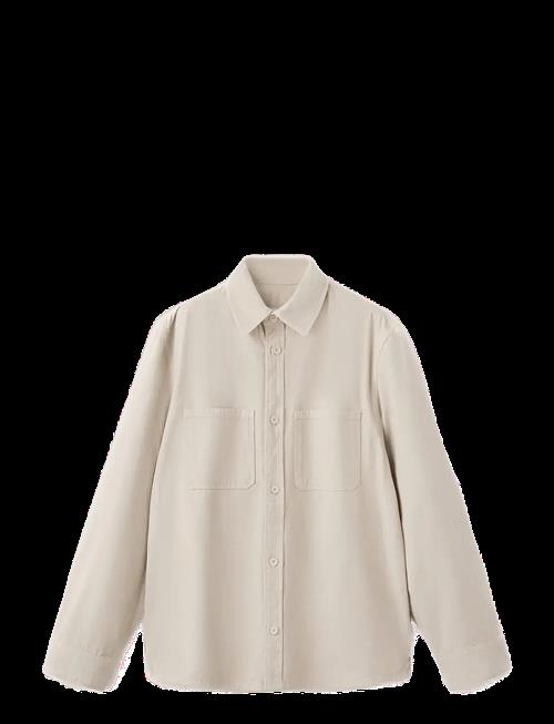 Mango | 100 Cotton Overshirt With Pockets | XXL