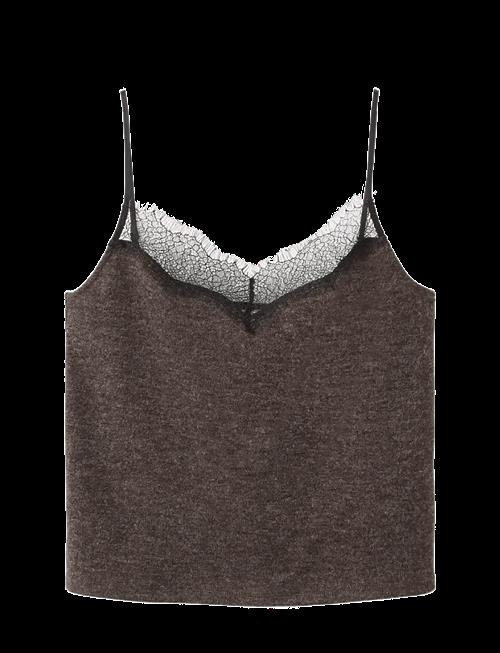 Mango | Top With Lace Neck | XL