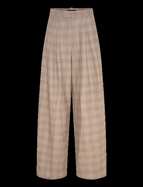 Mango | Wide Leg Check Suit Trousers | 36